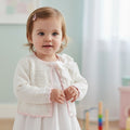 White Bow Cardigan