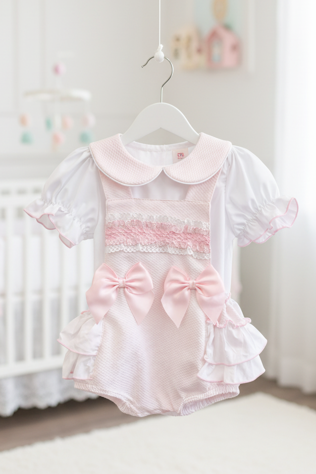 Baby outfit in nursery setting