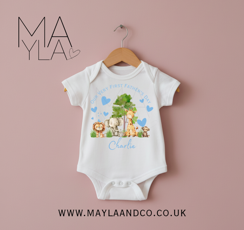 Personalised Very 1st Father's Day Baby Vest
