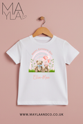 Personalised Pink or Blue Father's Day Tshirt