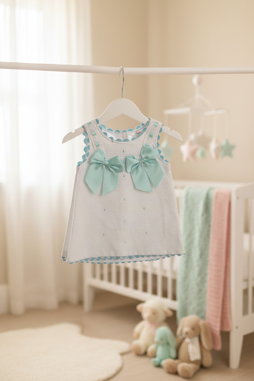 Nursery outfit on hanger