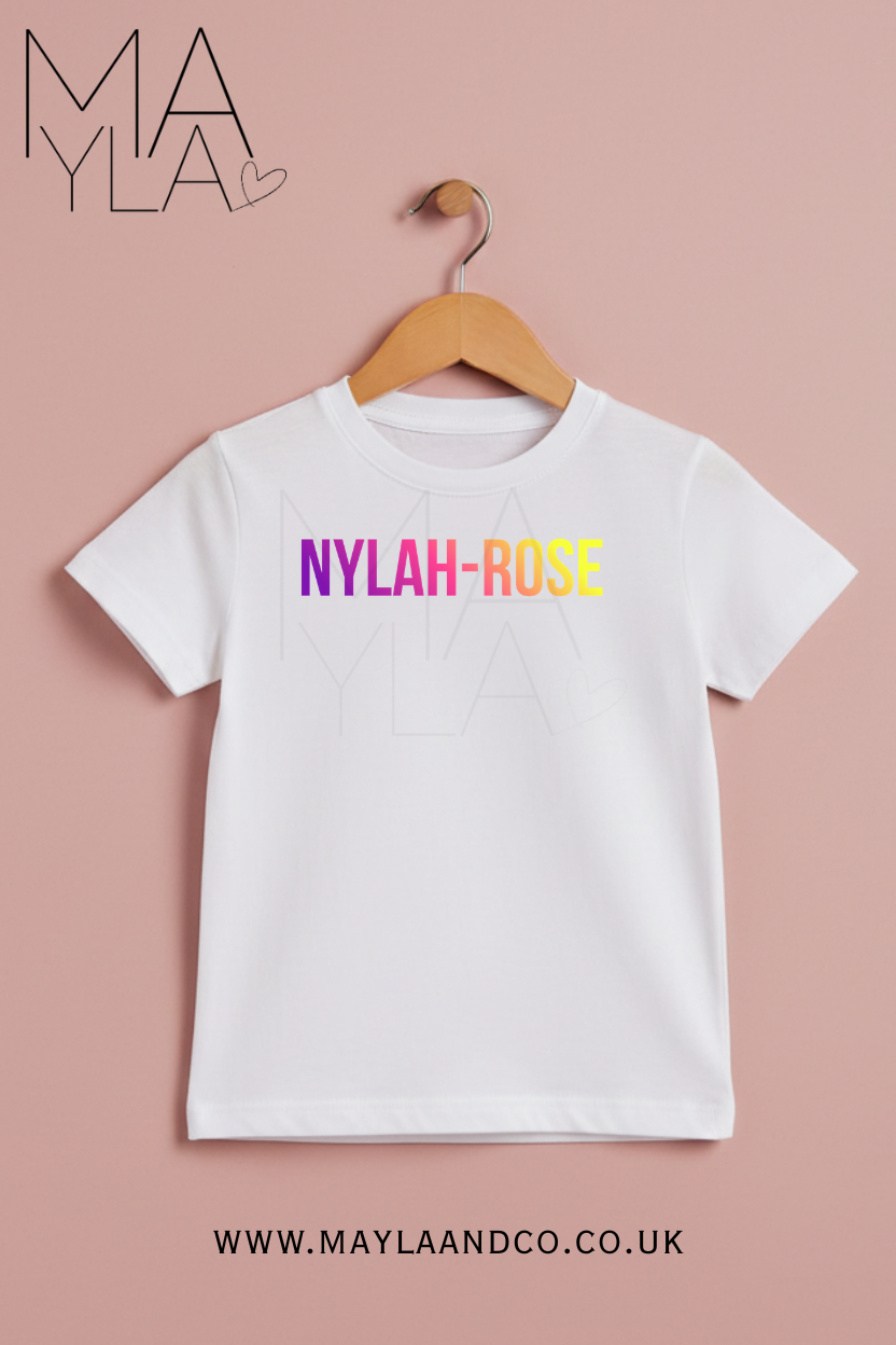 Personalised Name Tshirt