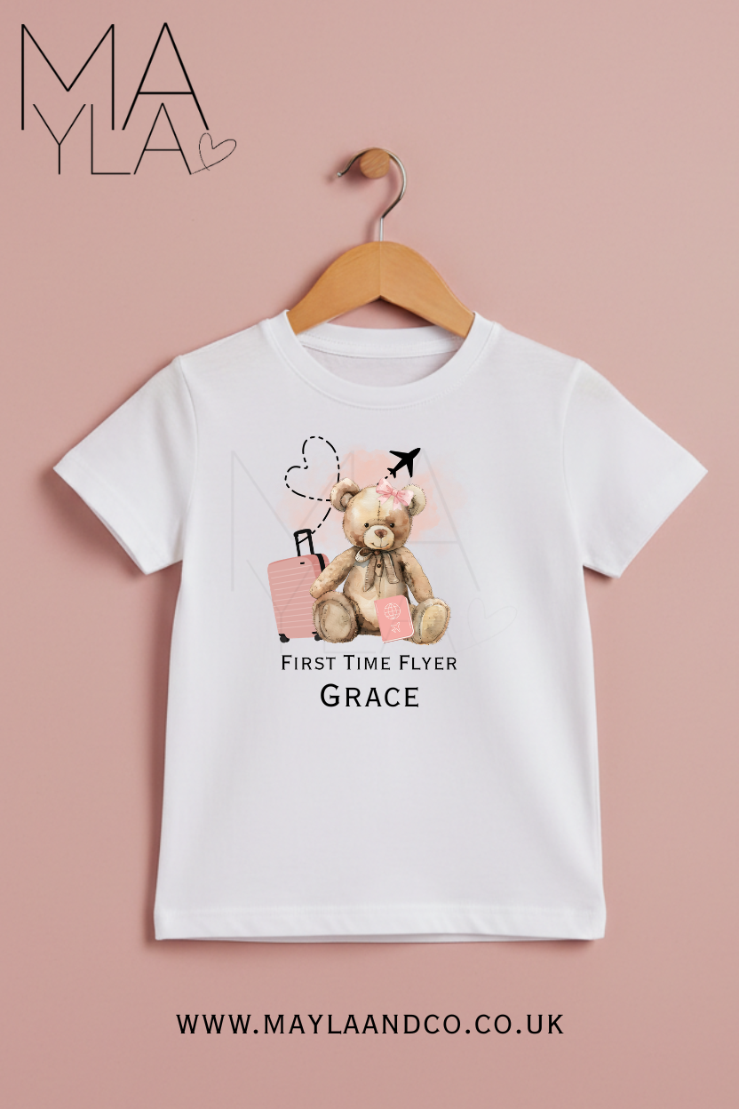 Personalised First Time Flyer Tshirt